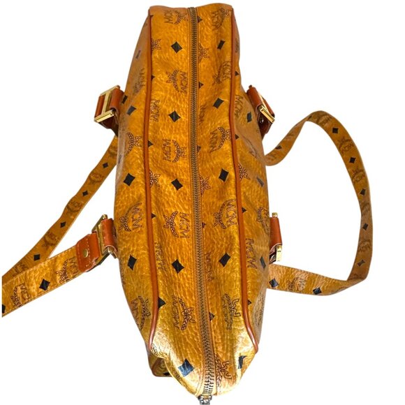 MCM Cognac Visetos Shoulder Bag - Picture 7 of 12